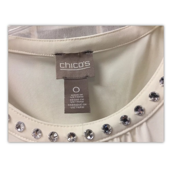 Chico’s/Catherine,blouses(2),white,formal, sizeS.: - Picture 12 of 12